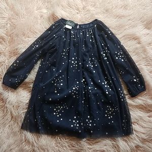 Biscotti Dress Nordstrom Blue Silver Stars XL
